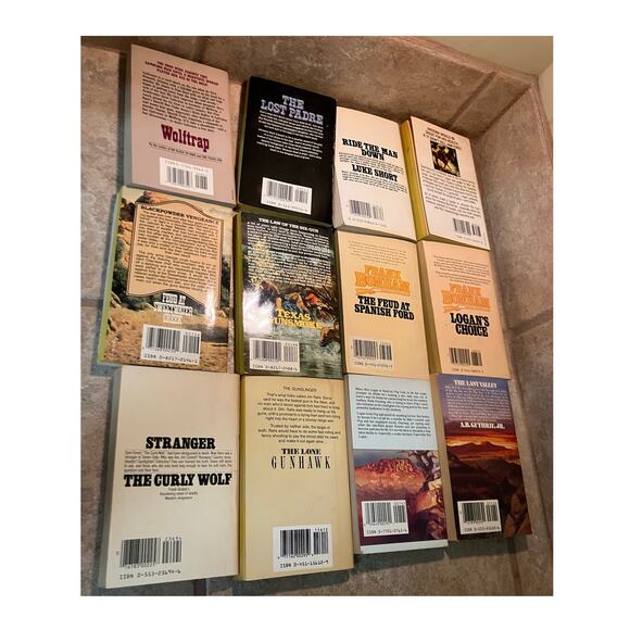 Western Book Lot of (12) Gruber, Bonham, Nye, Luke Short, Cannon, Paperback VTG - Picture 3 of 7